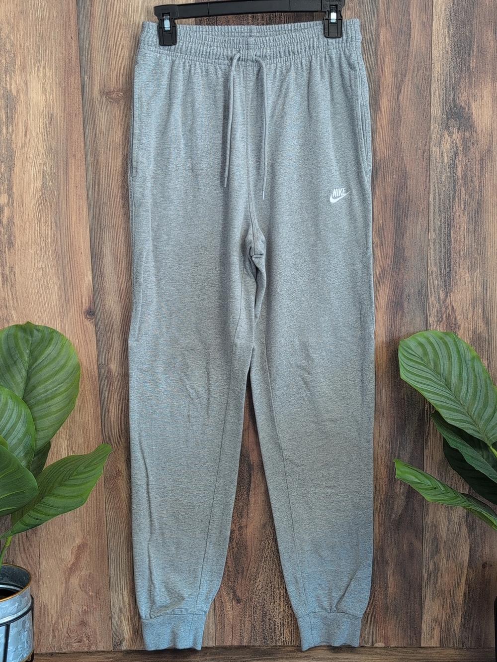 Nike Men's Knit Light Gray Athletic Joggers S       913A
